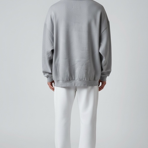 Essentials Gray Hoodie with Red Print - Picture 9 of 9